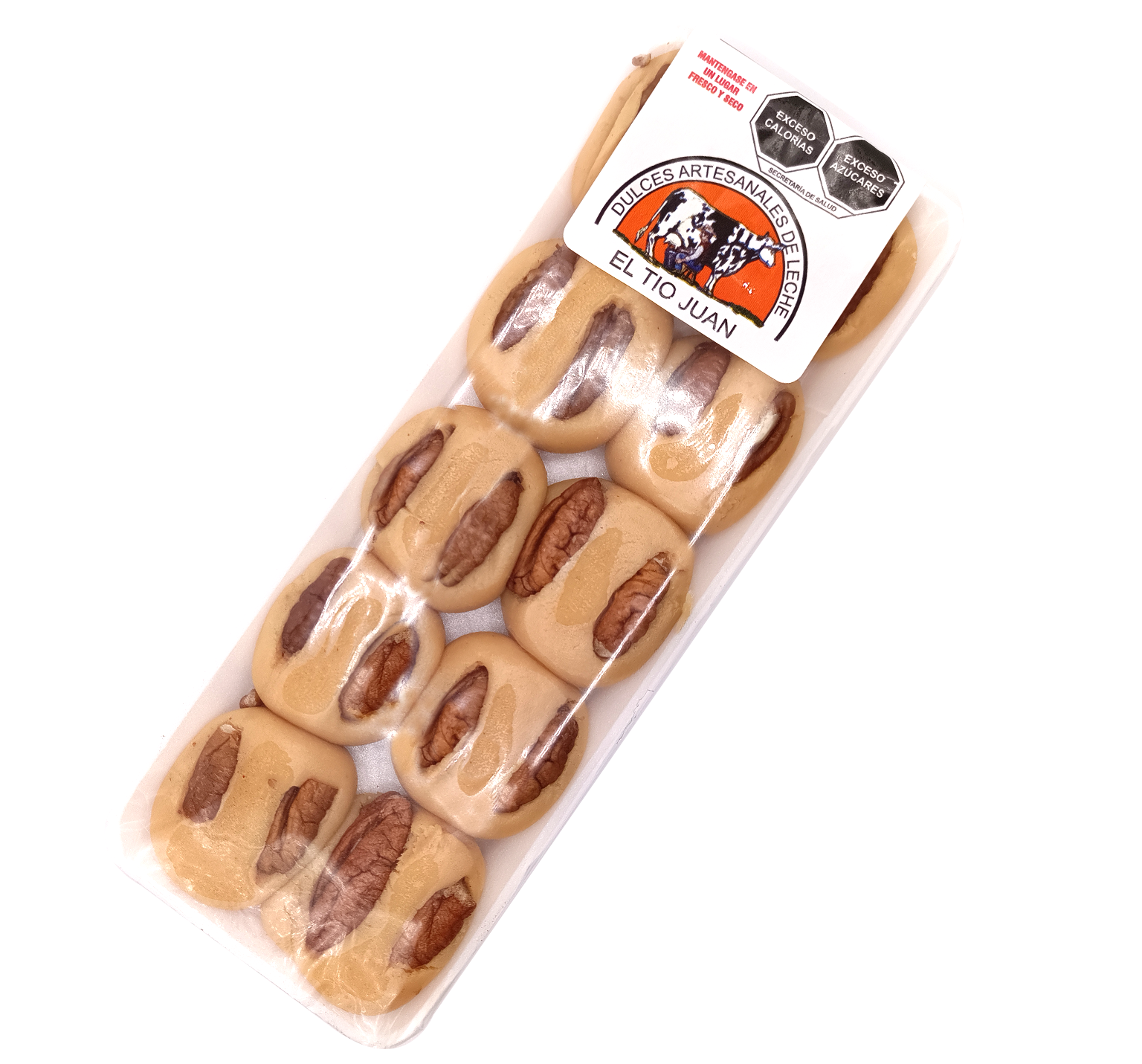 Charola nuez mini 60 pz